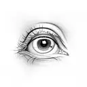 intuition eye tattoo design idea