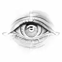 intuition eye tattoo design idea