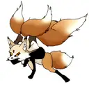 Fox scull tattoo design idea