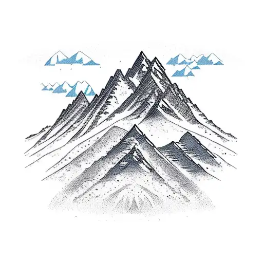 mountains mountain biking snowboarding Africa tattoo design idea