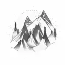 mountains mountain biking snowboarding Africa tattoo design idea