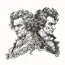 beethoven tattoo design idea