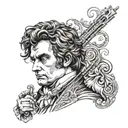 beethoven tattoo design idea