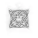 celtic trinity knot, with the initials J J W S tattoo design idea