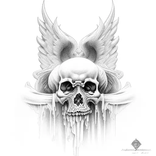 Angels for my two passed grandmothers tattoo design idea