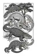 animals, transgender, wandering, reptiles, nature tattoo design idea