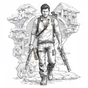 nathan drake tattoo design idea