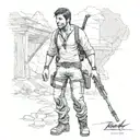 nathan drake tattoo design idea