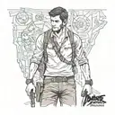 nathan drake tattoo design idea