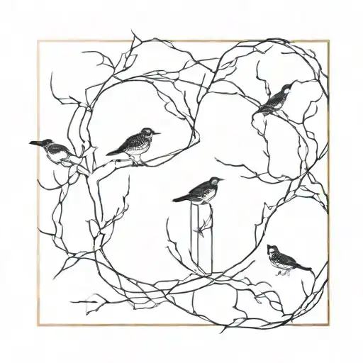 dark and creepy tattoo design idea