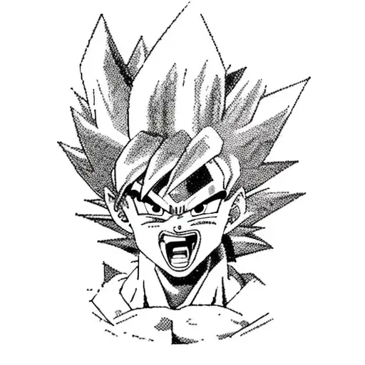 Dragonball Son Goku tattoo design idea
