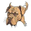 cane corso tattoo design idea