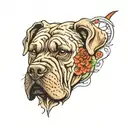 cane corso tattoo design idea