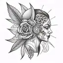 Ad Maiora writer minimalist chicano  tattoo design idea