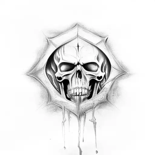 death eaters symbol, harry potter  tattoo design idea