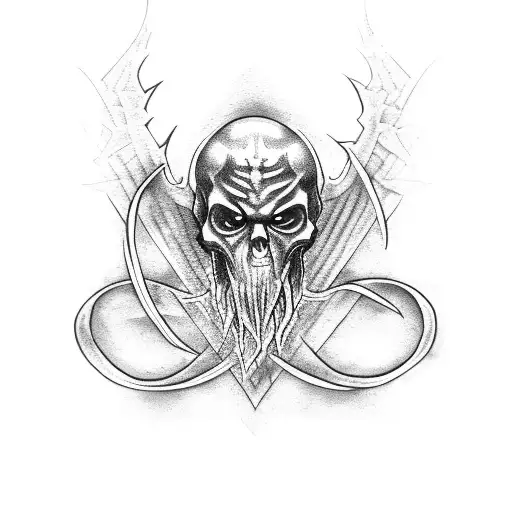 death eaters symbol, harry potter  tattoo design idea