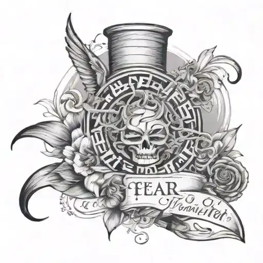 Words Fear Not Isaiah 41:10  tattoo design idea