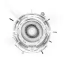 This tattoo design starts with a depiction of the explosive and colorful Big Bang at the base. As it ascends, it transit tattoo design idea