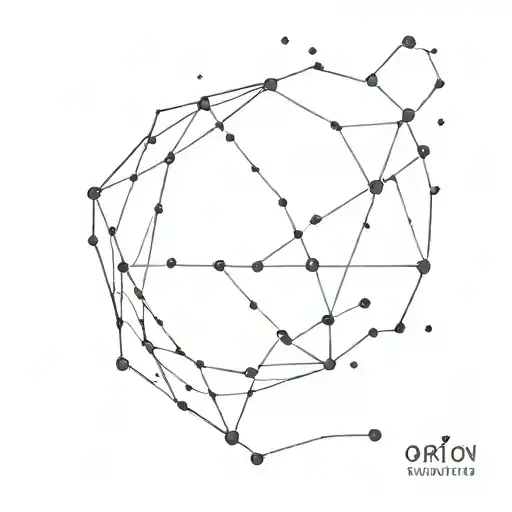 orion constellation tattoo design idea