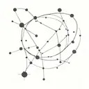 Orion constellation and galaxy inside tattoo design idea