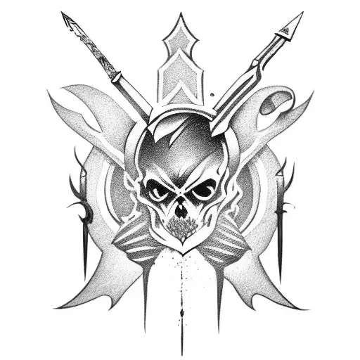 Dagger tattoo design idea