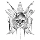 Dagger tattoo design idea