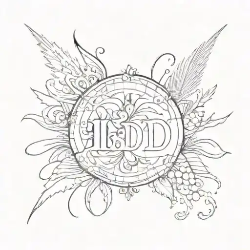 the word "ID" in the middle; the date "14/09/24"; the phrase "You already have your answer!"; Only Lettring tattoo design idea