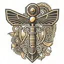 egypt ankh symbol tattoo design idea