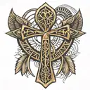 egypt ankh symbol tattoo design idea