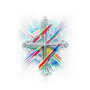 Philippians 4:13 with a cross tattoo design idea