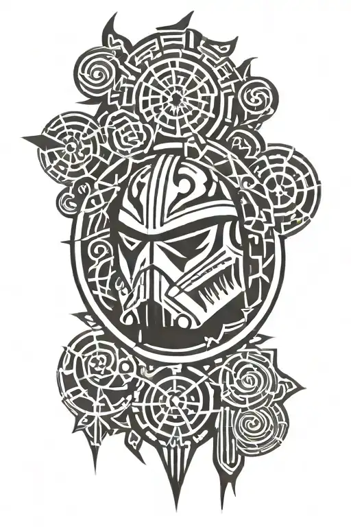 star wars imperial logo tattoo design idea