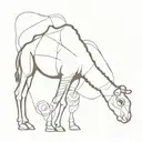 Somali camel tattoo design idea