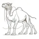 Somali camel tattoo design idea
