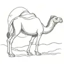 Somali camel tattoo design idea