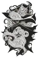 Cowboy cross tattoo tattoo design idea