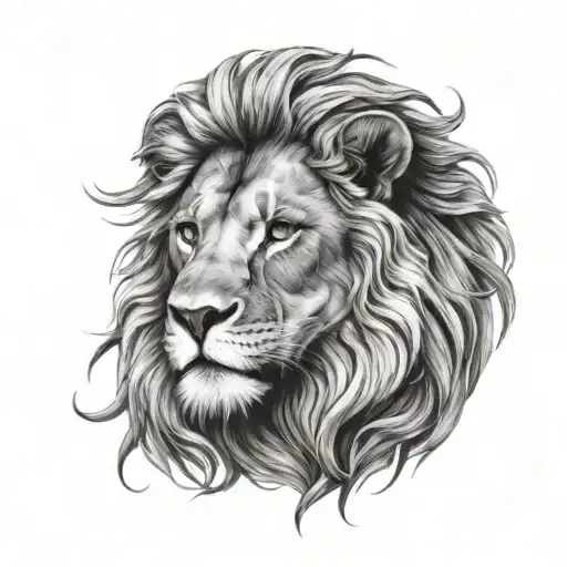 Sigma Male lion tattoo design idea
