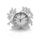 willow tree with a clock in it  tattoo design idea