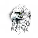 wedge tailed eagle tattoo design idea