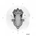 crocodile  tattoo design idea