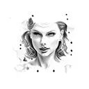 taylor swift lyrics tattoo design idea