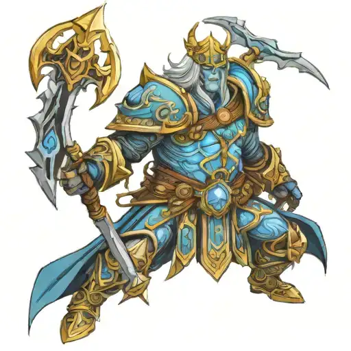 arthas lich king tattoo design idea