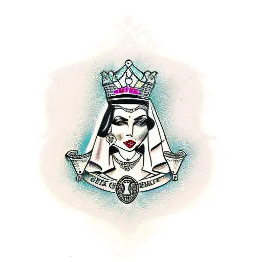 Queen of Spades tattoo design idea
