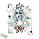 Queen of Spades tattoo design idea