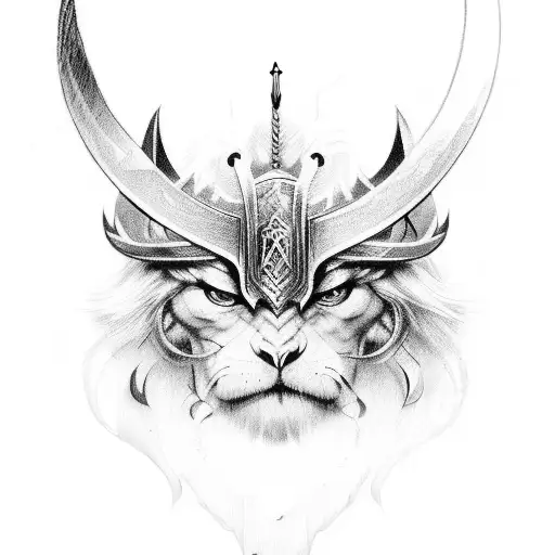 lanza de Odin  tattoo design idea