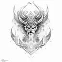 lanza de Odin  tattoo design idea