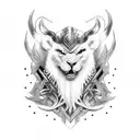 lanza de Odin  tattoo design idea