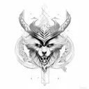 lanza de Odin  tattoo design idea