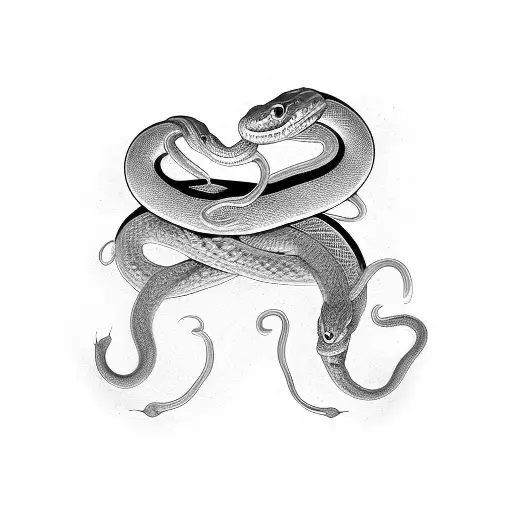 Double Color Snake Temporary Tattoo Stickers For Men Women Body Arm Body  Art Fake Tattos Black White Tatoos Waterproof Decals - AliExpress