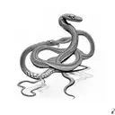 double headed snake tattoo design idea