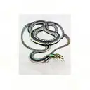 snake leonardo de vinci tattoo design idea